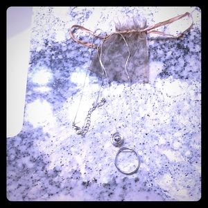 Statement necklace with long chain